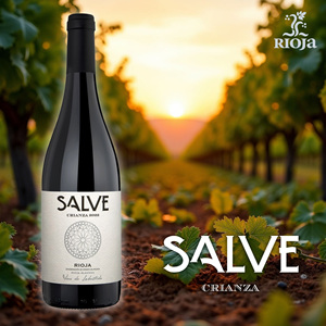 Vino Tinto SALVE CRIANZA D.O.C. Hecho en España Vino Rioja Crianza 750ml, Vino Tinto Español Crianza Premium - Product Image 1