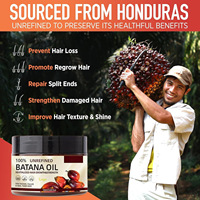 Aceite de Batana 100% Puro y Sin Refinar de Honduras para el Crecimiento del Cabello con Queratina y Extracto de Café, Marca Privada