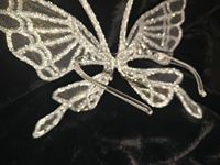 Masque pour les yeux en strass brillant en forme de papillon pour femmes, soirée en boîte de nuit, bal de promo, lunettes en cristal, masque de mascarade d'Halloween, spectacle de scène
