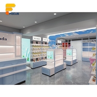 Vitrine de présentation de matériaux écologiques pour projets industriels, service complet, directement de l'usine, vitrine cosmétique