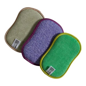 Nouveau produit : Éponge de nettoyage de cuisine <span class=keywords><strong>double</strong></span> <span class=keywords><strong>face</strong></span> à <span class=keywords><strong>double</strong></span> effet en mousse haute densité en forme de 8, éponge à bords compressés - Product Image 1