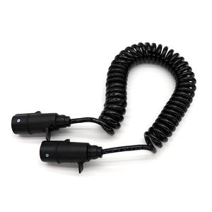 Conector de remolque Cable de 7 pines Espiral con cable de resorte Cable de bobina Semirremolque de camión pesado eléctrico - Product Image 6
