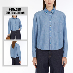 Camisa de Mezclilla Selvage de Lujo para Hombre - Camisa de Mezclilla Cruda de Alta Gama con Costuras en Contraste y Botones Metálicos - Product Image 2