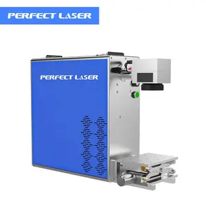 Laser parfait-Machine de marquage laser à fibre portable de table de haute qualité 20w 30w 50w bijoux en métal bouton en plastique