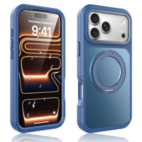 Étui de téléphone robuste et résistant pour iPhone 18 Pro Max, protection intégrale, antichoc, avec anneau magnétique