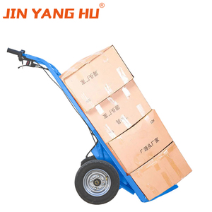 JIN YANG HU Electric Hand <span class=keywords><strong>Sack</strong></span> Truck Trolley Electric Flatbed Trolley para almacén carretilla eléctrica - Product Image 2