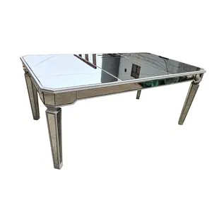 Hot Koop Hoge Kwaliteit Luxe Bruiloft Gebruik Mirrored Eettafel Voor Verkoop