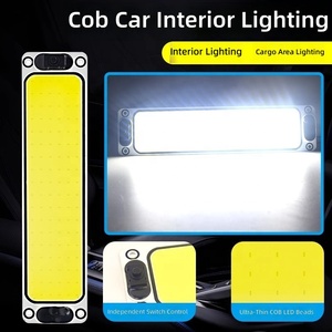 ไฟ LED COB สว่างพิเศษ สำหรับติดตั้งภายในรถยนต์ รถบรรทุก รถตู้ รถขนส่ง 12V 24V  วัสดุอะลูมิเนียม พร้อมสวิตช์ สีขาว มี 3 ขนาด - Product Image 3