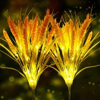 Fée Solaire Fleur Lumière Paysage Solaire Balancement Lumières Piquet Patio Pelouse Cour Voie Extérieure Décorative Solaire Led Blé Lumière