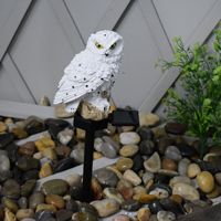 Lumière Led solaire décorative en forme de hibou pour l'extérieur, décoration de jardin, oiseau, Animal d'extérieur