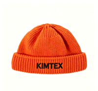 Bonnet court unisexe en acrylique tricoté camouflage, chaud pour l'extérieur, avec revers, style pêcheur, pour hommes et femmes, logo personnalisé