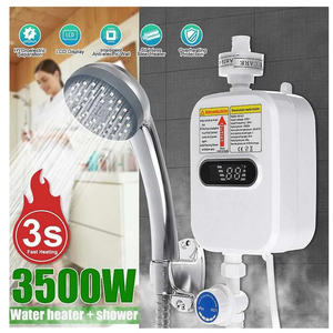 Calentador de agua caliente con almacenamiento de pantalla Digital de 3500W para el hogar, calentadores de agua eléctricos instantáneos para baño de temperatura constante - Product Image 2