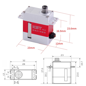 Moteur miniature numérique à engrenages métalliques KST DS215MG V3.0 original, prix de gros, CCPM / Rudder pour hélicoptère RC 380 450 480 500 - Product Image 3