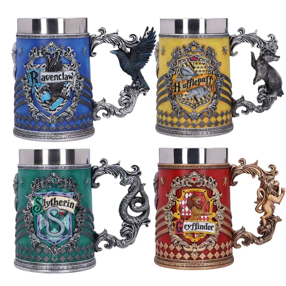 Copa de vinos de Harry 3D de cristal Cordial personalizada de fábrica, taza de copas de acero inoxidable, resina, nuevo diseño, Bar, fiesta, copa de vino tinto Potter