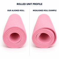 Tapis de sport intérieur flexible en EVA, couleur personnalisable, pour yoga, aérobic, étirements, entraînement à domicile, fitness