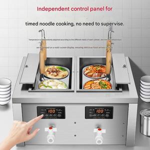 Olla Eléctrica Multifuncional Comercial de Acero Inoxidable para Fideos, <span class=keywords><strong>Wok</strong></span>, Cocedor de Pasta Eléctrico, Fácil de Limpiar - Product Image 3