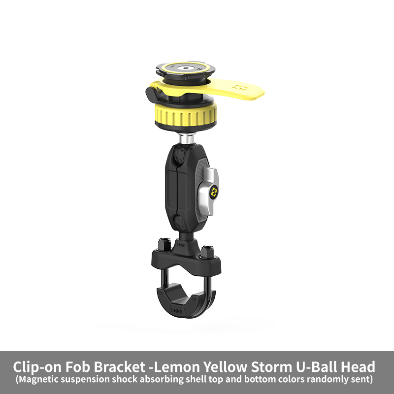 Yellow clip-on model U-shaped ball head