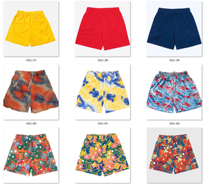 ODM Men's Casual Gym Shorts 5 Inch Inseam Double <b>Layer</b> Heat-Transfer Printing Plain Polyester Custom Basketball Mesh Waterproof - Product Image 4