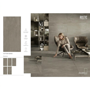 Azulejos de porcelana travertino de 60x120cm, superficie mate y pulida, doble capa, piedra caliza, gris, azulejos de pared exterior de 600x1200mm - Product Image 6