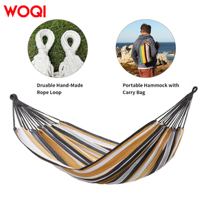WOQI portatile esterno letto comodo semplice tela amaca per campeggio da viaggio pendente giardino Swing vendita calda per escursioni - Product Image 3
