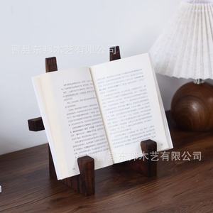 Cross-border wooden recipe rack, record player rack, desktop recipe <b>tablet</b> reading <b>stand</b>, desktop recipe holder - Product Image 1