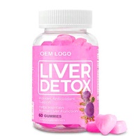 Gummies Détox Foie Véganes à l'Extrait de Chardon-Marie – Détoxification & Réparation pour Adultes – Complément Vitaminique – Déconseillé aux Nouveaux-nés