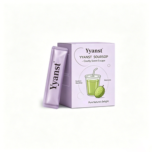 Poudre de boisson instantanée au corossol naturel en bâtonnets, format portable, extrait pur de fruit de Graviola, qualité alimentaire, soutien digestif - Product Image 1