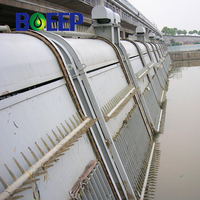 Usine de traitement des eaux usées Machine automatique de râteau à ordures en acier inoxydable Système d'écran à barres grossières