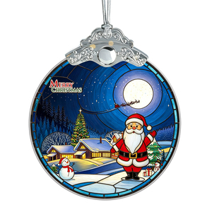 Ornement de Noël en verre fait main de haute qualité, motif OVNI et extraterrestre, idéal pour la décoration de la maison et des arbres, idée cadeau échangeable - Product Image 2