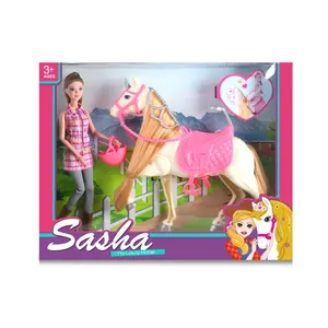 11.5นิ้วเด็กของเล่นเจ้าหญิงตุ๊กตาและม้าของเล่นแฟชั่นสาวชุดตุ๊กตาที่มีอุปกรณ์เสริม