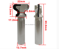 Fresa de router premium J-Pull para puertas de gabinete con tirador oculto para madera