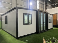 Villa de jardin préfabriquée de 20 pieds à deux chambres, maison conteneur moderne et portable pour famille, isolée et extensible