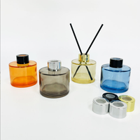 Bouteille diffuseur de parfum cylindrique en verre 100 ml avec bouchon à vis, couleur personnalisée, 100 pièces, pour diffuseur à bâtonnets domestique