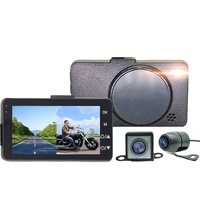 Caméra de tableau de bord pour moto transfrontalière Asie du Sud-Est, enregistreur double caméra pour trottinette électrique, 3 pouces