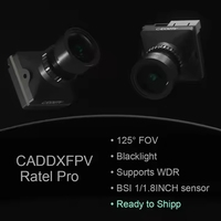 Caddx Ratel Pro Analog 1500TVL NTSC PAL 16:9 4:3 Switchable Super Blacklight kamera versi malam ZLD