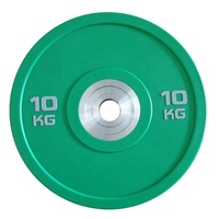 Peralatan Kebugaran Gym Rumahan, Pelat Beban Kompetisi Warna-Warni, Pelat Barbel CPU, Pelat Bumper Urethane Ramah Lingkungan