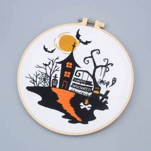 Kit de Matériel de Broderie DIY Série Citrouille Noël et Halloween – Artisanat Anglais Transfrontalier pour Point de Croix et Travail d'Aiguille - Product Image 3