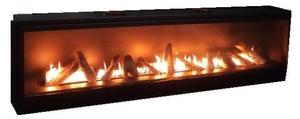 Cheminée au gaz intelligente en acier moderne personnalisée avec/sans télécommande, taille 800-2000 mm, carburant propane/gaz naturel, villa - Product Image 2