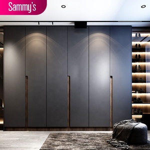 Armoire de luxe Sammy's Factory <span class=keywords><strong>Supplier</strong></span>, structure en acier, porte en bois, design de chambre à coucher, armoire à vêtements, dressing - Product Image 1