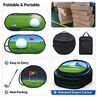Bannière pop-up pliable double face pour bord de terrain de golf
