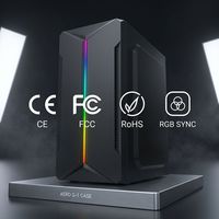 Hot-selling Desktop RGB PC Gaming Computer Cases & Mid-Towers Chassis Side Panel Window Computer case