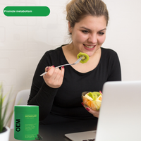Compléments alimentaires à base de plantes OEM/ODM, extrait de thé vert et capsules énergétiques à la vitamine B12, certifiés Halal/Kosher, personnalisables pour adultes