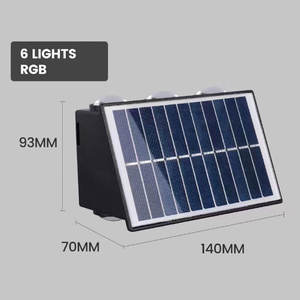 Lampes solaires RVB Lampes murales d'extérieur de couleur haut et bas Lampes d'extérieur étanches Ip65 pour décorations de porche de <span class=keywords><strong>garage</strong></span> de cour - Product Image 3