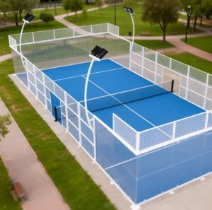 Pista de Pádel de Vidrio Templado de 12 mm y Césped Artificial con Diseño Super Panorámico para Gimnasio - Product Image 6