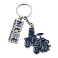 Porte-clés en métal personnalisé directement de l'usine, logo en émail 2D/3D, porte-clés avec nom de l'entreprise ou initiales, cadeau promotionnel personnalisé