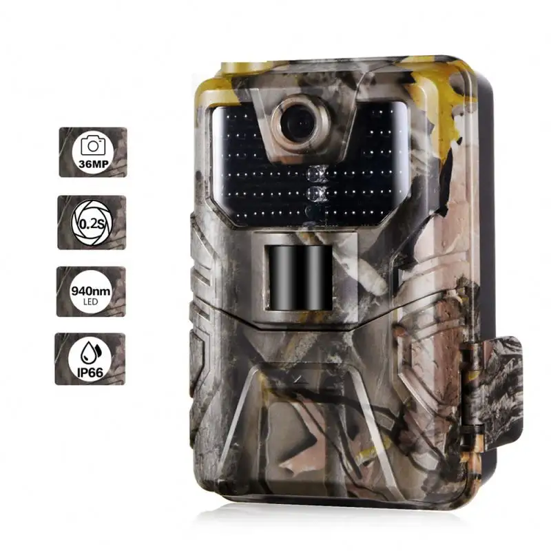 Nieuwe 36MP 2.7K Outdoor Hoge Bewegingsdetectie Jacht Camera Nachtzicht Scope Monitoring Trail Camera HC-900A