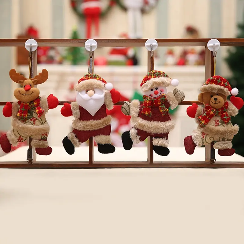 Figuras de adorno navideño para niños y niñas, muñeco colgante de fieltro con abeja, adorno de Navidad