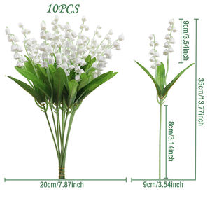 Vente en gros Offre Spéciale Fleurs artificielles luxueuses Muguet Décoration de la maison Décoration de jardin de mariage - Product Image 6