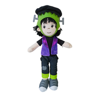 Jouets en peluche doux en édition limitée pour la saison d'Halloween, poupée personnalisée pour fille, rembourrée avec une robe pour enfants et adolescents
