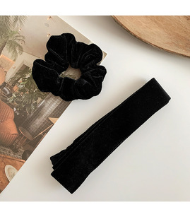Hàn Quốc Thiết Kế Phụ Kiện Tóc Dài Đuôi Nhung Scrunchies Lớn Bow Ban Nhạc Tóc Đàn Hồi Cho Phụ Nữ - Product Image 5